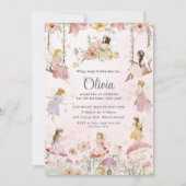 Bezaubernde Blume Mädelgarten Geburtstag Einladung (Vorderseite)