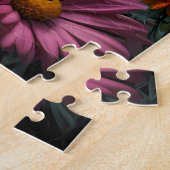 Bezaubernde Blume mit Blick auf die Galaxie Puzzle (Seite)