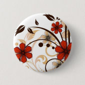 Bezaubernde Blumen Button (Vorderseite)