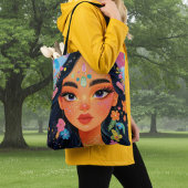 Bezaubernde Blumengöttin Tasche