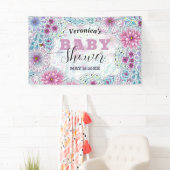 Bezaubernde Bohemische Blume Kinderdusche Banner (Insitu)