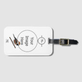 Bezaubernde Boreal Chickadee Bird Cartoon Gepäckanhänger (Vorderseite (Horizontal))