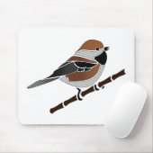 Bezaubernde Boreal Chickadee Bird Cartoon Mousepad (Mit Mouse)