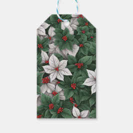 Bezaubernde botanische Elegance Weihnachtsgeschenk Geschenkanhänger