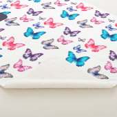 Bezaubernde bunte Schmetterlinge personalisieren Sherpadecke (3/4)