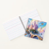 Bezaubernde Burg & Schmetterlinge Notizblock (Innenseite)