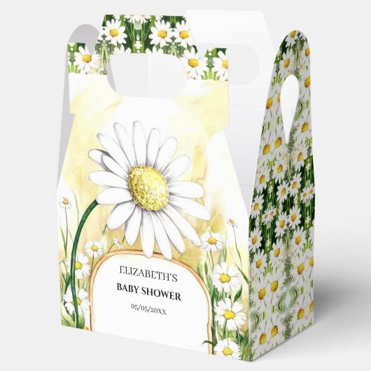 Bezaubernde Déisy-Babydusche Geschenkschachtel (Geöffnet)