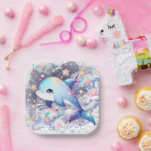 Bezaubernde Dolphin-Babydusche Pappteller (Party)