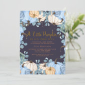 Bezaubernde Dusche zum Thema Pumpkin Einladung (Stehend Vorderseite)