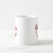 Bezaubernde einfache Liebe Süße Hand Fliegendes He Kaffeetasse (Mittel)