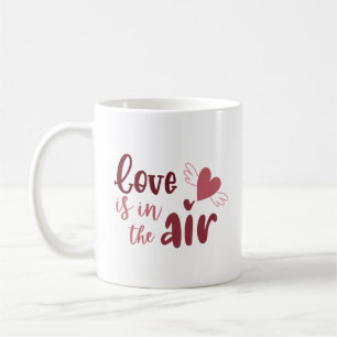 Bezaubernde einfache Liebe Süße Hand Fliegendes He Kaffeetasse
