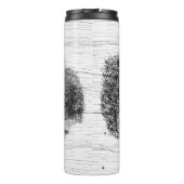 Bezaubernde Eule im Wald Thermosbecher (Rückseite)