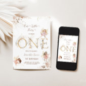 Bezaubernde Fairies Einladung zum 1. Geburtstag