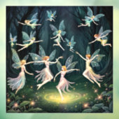 Bezaubernde Fee des Waldtanzes Fensteraufkleber (Blatt 3)