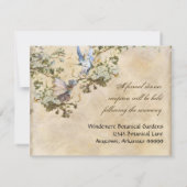 Bezaubernde Fee Fairies Blumenzitter Hochzeiten Einladung (Rückseite)
