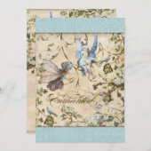 Bezaubernde Fee Fairies Blumenzitter Hochzeiten Einladung (Vorne/Hinten)