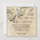 Bezaubernde Fee Fairies Blumenzitter Hochzeiten Einladung (Rückseite)