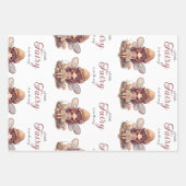 Bezaubernde Fee mit Mushrooms Girl Baby Dusche Geschenkpapier Set (Vorderseite)