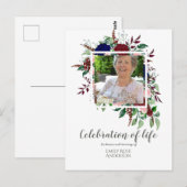 Bezaubernde FEIERUNG von LIFE-FOTO-Memorial Postkarte (Vorne/Hinten)