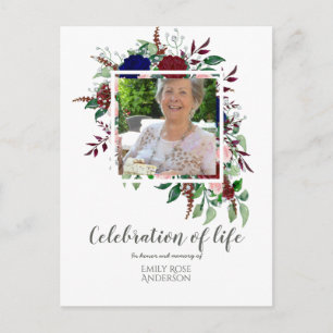 Bezaubernde FEIERUNG von LIFE-FOTO-Memorial Postkarte