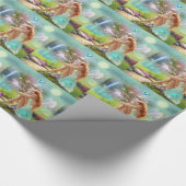 Bezaubernde Fischgärten Geschenkpapier (Ecke)