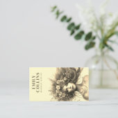 Bezaubernde Florals Makeup Artist Business Card Visitenkarte (Stehend Vorderseite)