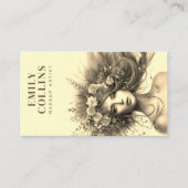 Bezaubernde Florals Makeup Artist Business Card Visitenkarte (Vorderseite)
