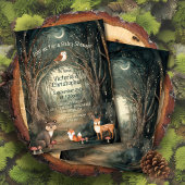 Bezaubernde Forest Baby Shower Twinkle Lights Einladung