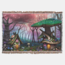 Bezaubernde Forest Dreamscape Mushroom Fantasy Fai Decke
