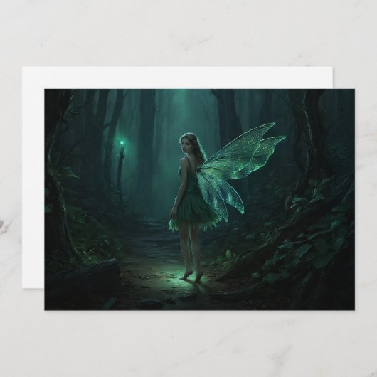Bezaubernde Forest Fairy Fantasy Art Card (Vorne/Hinten)