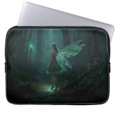 Bezaubernde Forest Fairy Fantasy Art Laptopschutzhülle (Vorderseite)