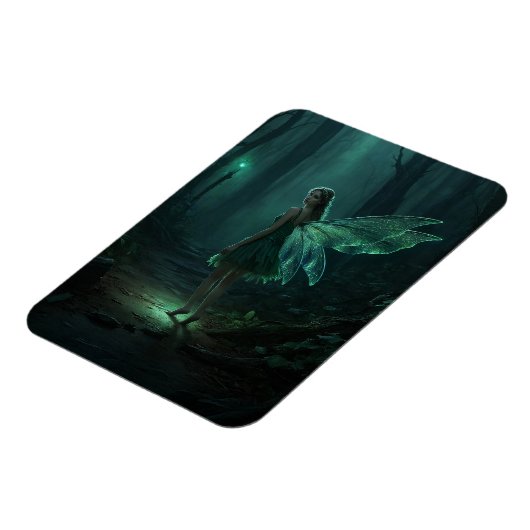 Bezaubernde Forest Fairy Fantasy Art Magnet (Linke Seite)