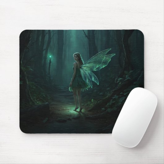 Bezaubernde Forest Fairy Fantasy Art Mousepad (Mit Mouse)