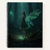 Bezaubernde Forest Fairy Fantasy Art Notizblock (Vorderseite)