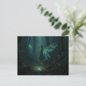 Bezaubernde Forest Fairy Fantasy Art Postkarte (Stehend Vorderseite)