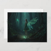 Bezaubernde Forest Fairy Fantasy Art Postkarte (Vorne/Hinten)