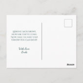 Bezaubernde Forest Fairy Fantasy Art Postkarte (Rückseite)