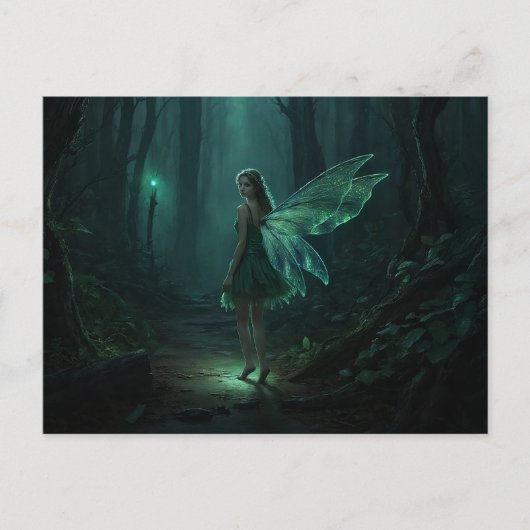 Bezaubernde Forest Fairy Fantasy Art Postkarte (Vorderseite)