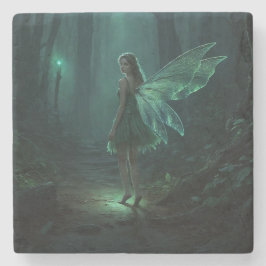Bezaubernde Forest Fairy Fantasy Art Steinuntersetzer
