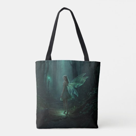 Bezaubernde Forest Fairy Fantasy Art Tasche (Rückseite)