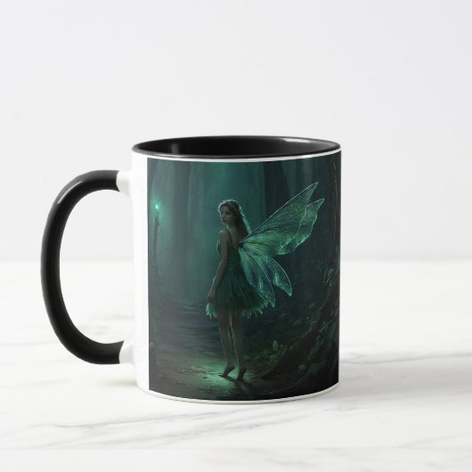 Bezaubernde Forest Fairy Fantasy Art Tasse (Links)