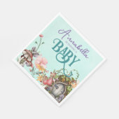 Bezaubernde Forest Fairy Garden Door Baby Dusche Serviette (Ecke)