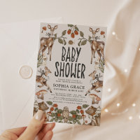 Bezaubernde Forest Storybook Babydusche
