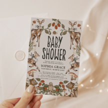 Bezaubernde Forest Storybook Babydusche