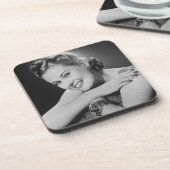 Bezaubernde Frau Getränkeuntersetzer (Linke Seite)