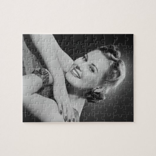 Bezaubernde Frau Puzzle (Horizontal)