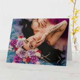 bezaubernde Frauenkarte Karte