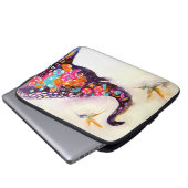 "Bezaubernde Freunde" Kolibri u. Elefant Laptopschutzhülle (Vorne Knopf)