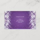 Bezaubernde Funken lila Visitenkarte (Rückseite)