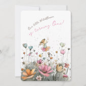 Bezaubernde Garden Erste Geburtstagsparty Einladung (Vorderseite)